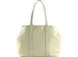 Lacoste Pelle Borsa Shopper Borsa A Tracolla City Court Shopping Bag Bone White Avorio