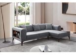 Graues Wohnzimmer Divano A L Polster Ecksofa Designer Divano Wohnzimmer