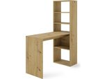 Scrivania Con Ripiani Harmony 120 Cm Rovere ARTIGIANALE- Scrivania Con Ripiani Libreria - Scrivania Per Computer Scrivania Da Lavoro - Ufficio Domestico