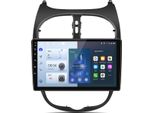 Per Peugeot 206 2001-2008 6+128G 9'' Android13 Carplay Autoradio Auto Gps Navi Wifi 4GSIM Bt Swc Dab+ 8Kern Rds Dsp