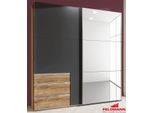 Armadio Con Ante Scorrevoli Level A 2 Ante In Rovere Grafite 250X65X236Cm