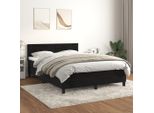 Vidaxl Letto Boxspring Con Materasso Nero 140X190 Cm In Velluto - Letto Boxspring - Boxspringbetten - Bett - SchlafzimmermöBel
