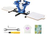 Vevor 2 Stazioni 4 Colori Serigrafia Macchina Serigrafica T-Shirt Stampa Tessile Fai Da Te