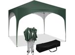 Bukkitbow - Tenda Per Feste Con Bordo Rotondo - Tenda Pieghevole - Impermeabile E Resistente Alle Intemperie - Gazebo Da Giardino - 300 X 300 Cm - Verde
