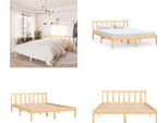 Vidaxl Letto In Legno Di Pino Massiccio 140X200 Cm - Struttura Letto - Struttura Letto - Letto - Letti