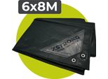 Telone Xstrong Pro 200 6X8 Verde Impermeabile Super Resistente Con Occhielli