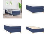 Vidaxl Letto Boxspring Blu 80X200 Cm In Tessuto - Letto Boxspring - Boxspringbetten - Bett - SchlafzimmermöBel