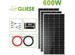 600W 12V Modulo Solare Monocristallino Pannello Solare Pv Sistema Solare Alto Tasso Di Conversione Per Casa Camper Giardino Balcone