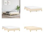 Vidaxl Struttura Letto Crema 120X200 Cm In Tessuto - Struttura Letto - Cornici Letto - Struttura Letto - Letto