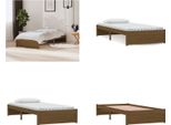 Vidaxl Letto In Legno Massiccio Marrone Miele 90X200 Cm - Struttura Letto - Letto - Struttura Letto In Legno