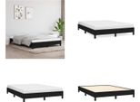 Vidaxl Struttura Letto Nera 140X200 Cm In Tessuto - Struttura Letto - Cornici Letto - Struttura Letto - Letto