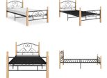 Vidaxl Struttura Letto In Metallo Nero 90X200 Cm - Struttura Letto - Cornici Letto - Struttura Letto - Letto