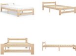 Vidaxl Letto In Legno Massiccio Di Pino 100X200 Cm - Struttura Letto - Cornici Letto - Struttura Letto - Letto