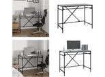 Vidaxl Scrivania Grigio Sonoma 100X50X76 Cm Materiale A Base Di Legno E Ferro - Scrivania - Scrivania - Scrivania Per Ufficio - Scrivania Per Computer
