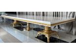 Casa Padrino Tavolo Da Pranzo Barocco Crema / Bianco / Oro 500 Cm - Enorme Tavolo Da Pranzo In Legno Massiccio - Mobili Da Sala Da Pranzo In Stile Barocco - Mobili Barocchi - Arredamento Barocco - Nobile E Sontuoso