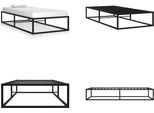 Vidaxl Struttura Letto In Metallo Nero 90X200 Cm - Struttura Letto - Cornici Letto - Struttura Letto - Letto Singolo