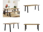 Vidaxl Tavolo Da Pranzo 200X90X75 Cm In Legno Massiccio Di Acacia - Tavolo Da Pranzo - Tavoli Da Pranzo - Tavolo - Tavolo Da Sala Da Pranzo