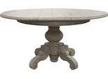 Casa Padrino Tavolo Da Pranzo In Stile Country Allungabile Grigio Ø 120-160 Cm