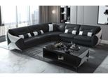 Divani Di Design Divano Ad Angolo A L Nero In Ecopelle Moderni
