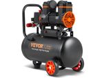 Vevor Compressore D'aria Silenzioso 2800 Giri/Min Compressore Silenzioso 70Db Compressore Senza Olio Con Ruote Serbatoio Di Pressione 18L 6-8Bar 900W (1,2 Cv) 3,5 Mpa Riparazioni Auto Verniciatura A Spruzzo Lavorazione Del Legno