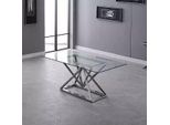 Sala Da Pranzo Di Design Tavolo Moderno In Vetro Tavoli In Acciaio Inox Struttura In Acciaio Inox