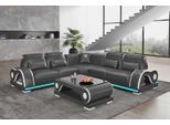 Divano Angolare In Pelle A Forma Di L Sofa Nero Lussuoso Moderno