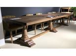 Casa Padrino Tavolo Da Pranzo In Legno Massiccio Stile Country Marrone 400 Cm