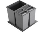 Cestino Hailo 3301782 Allegro 380 Inserto 2X13 + 28 L Grigio Scuro