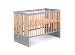 Lettino Per Bambini 60X120 Malala – Grigio / Rovere