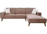 Divano Angolare Marrone Soggiorno Divano Imbottito Di Design Tessile Divano Di Lusso Jvmoebel