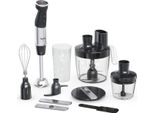 Tefal Quickchef+ HB67G830 Frullatore 0,8 L Frullatore A Immersione 1000 W Nero, Acciaio Inox