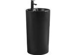 Mexen Mana Lavabo A Colonna 45 X 45 Cm, Nero Opaco - 26074670