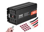 Vevor Inverter Sinusoidale 5000 W Da 12 V Dc A 230 V Ac Inverter Con 2 Prese Ac 2 Porte Usb 1 Porta Di Tipo C Display Lcd E Telecomando Per Elettrodomestici Con Carichi Elevati