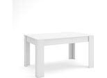 Tavolo Da Pranzo, 140X90X76Cm, Per 6 Persone, Tavolo Cucina, Bianco