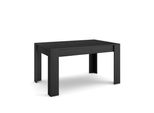 Tavolo Da Pranzo, 140X90X76Cm, Per 6 Persone, Tavolo Cucina, Nero