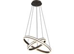 Globo Lighting|Lampada A Sospensione In Metallo Spazzolato Color Titanio, Led