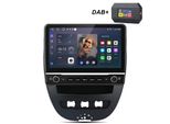 Dab+ 10.1" Android 13 Car Radio Carplay Per Toyota Aygo Peugeot 107 Citroen C1 Gps Navi Wifi 4G Bt Swc 4GB+64GB Octa Cor"