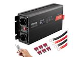 Vevor Inverter Con Onda Sinusoidale Pura 2000W Dc 12V Ac 230V Convertitore Di Tensione Con 2 Prese Ac 2 Porte Usb 1 Porta Di Tipo C Display Lcd E Telecomando Per Elettrodomestici Di Medie Dimensioni