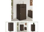 The Living Store Mobile Da Giardino Marrone 55X55X111 Cm Poly Rattan