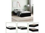 The Living Store Struttura Letto Nera 90X190 Cm