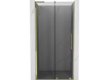 Mexen Velar L Porta Doccia Scorrevole 120 Cm, Grafite, Oro - 871-120-003-41-50