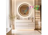 Wisfor Specchio Da Bagno A Led Con Altoparlante Bluetooth, Specchio Da Bagno 80×80 Cm Con Illuminazione A 3 Colori, Specchio Da Parete A Led Dimmerabile E Antiappannamento, Tocca