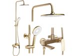 Set Doccia Rea Avalon Gold Brush