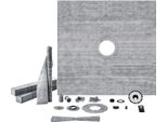 Set Di Soglie Doccia Vevor, Set Di Piatti Doccia 1828 X 1828 Mm Con Flangia Centrale In Pvc Da 50,8 Mm, Griglia In Acciaio Inox Da 101,6 Mm, Soglia Doccia Impermeabile E Membrana E Strisce, Guarnizione Doccia Adatta Per Il Bagno