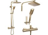 Set Doccia Da Incasso Rea Tom Brush Gold
