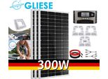Kit Pannello Solare 300W Con Supporto Per Camper Moduli Solari Monocristallini 12V 3X100W Supporto Fotovoltaico Per Camper