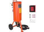 Sabbiatrice Mobile Vevor Unità Di Sabbiatura Da 37 L Tubo Flessibile Di Lavoro Da 2,3 M Sabbiatrice Con Pressione Di Lavoro Di 60-110 Psi Ideale Per La Rimozione Di Ruggine, Vernice, Macchie E La Lucidatura Di Grandi Superfici