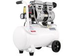 Compressore Silenzioso 25L - Compressore Silenzioso Oil-Free 750W - Compressore D'aria Oil-Free 60Db - Compressore D'aria 220V - Compressore D'aria Silenzioso 165L/Min Volume Di Scarico - Con Ventola Di Scarico Incorporata.