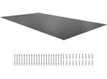 Copertura Rettangolare Per Piscina 4 X 8 M - Copertura Impermeabile Per Piscina - Colore Carbone - Copertura Invernale Antisporco - Copertura Rettangolare Per Piscina - Materiale Pvc - Copertura Per Piscina