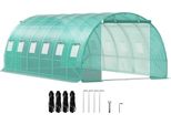 Serra Ad Arco Serra 6,1X3X2,1 M- Serra A Pellicola Con Struttura In Acciaio Zincato E Telo In PE- Serra A Tunnel, Impermeabile E Resistente Ai Raggi UV- Serra Per Pomodori- Ideale Per La Coltivazione Di Ortaggi E Fiori